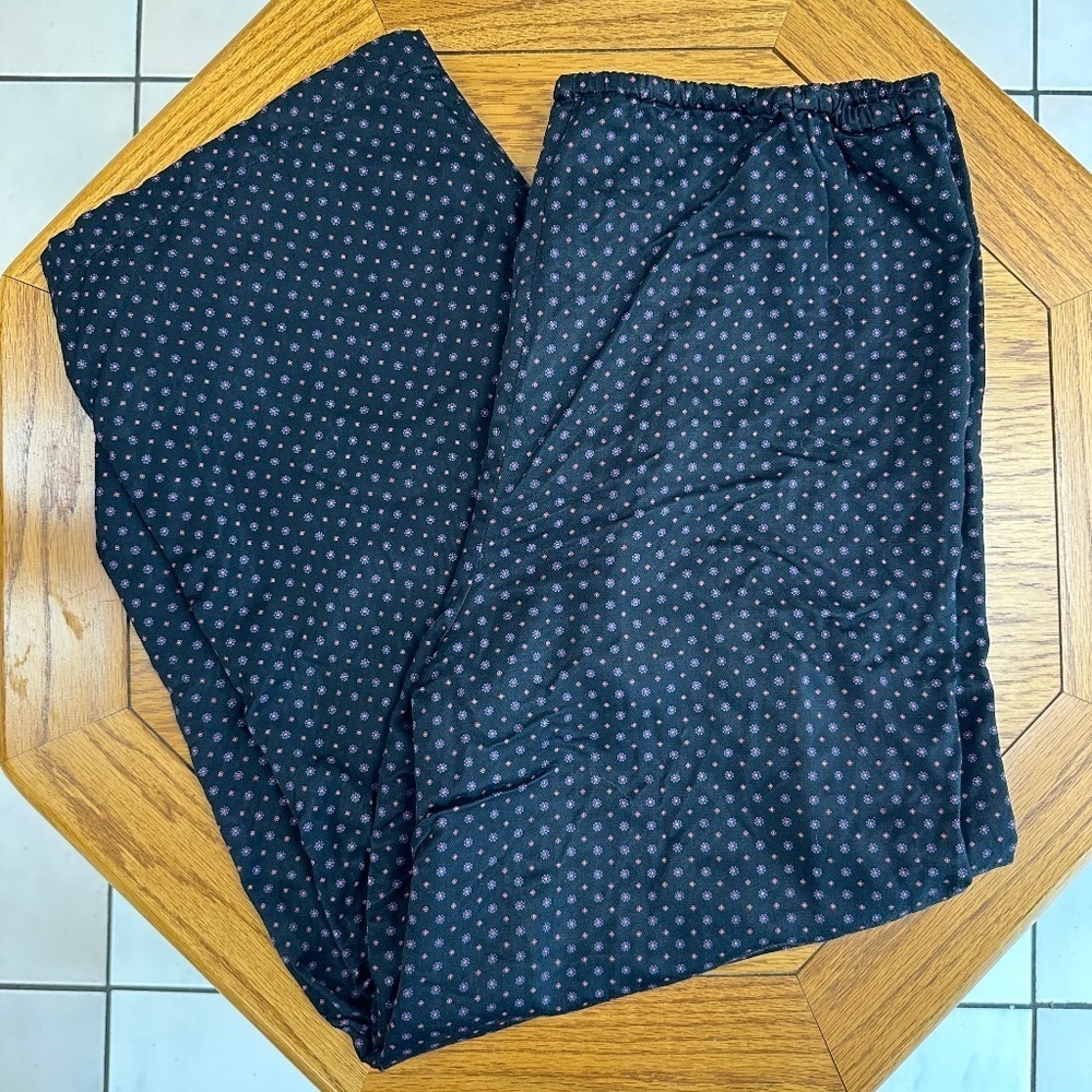 *VICTORIA'S SECRET* Black x Multicolor Floral Pajama Pants Size Large